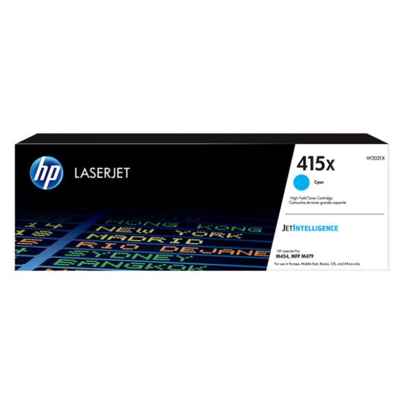 Toner Oryginalny HP W2031X / HP 415X Cyan - 6.000 stron